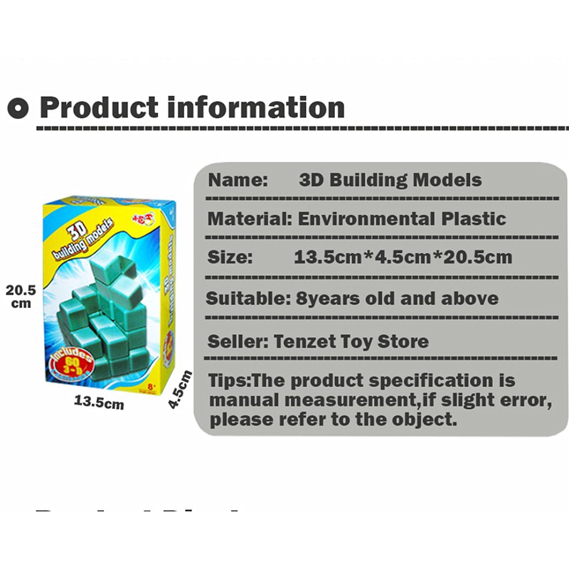 3D Children Adult Magic Cube Multi-color Wooden Soma Puzzle Educational Brain Teaser IQ Mind Game