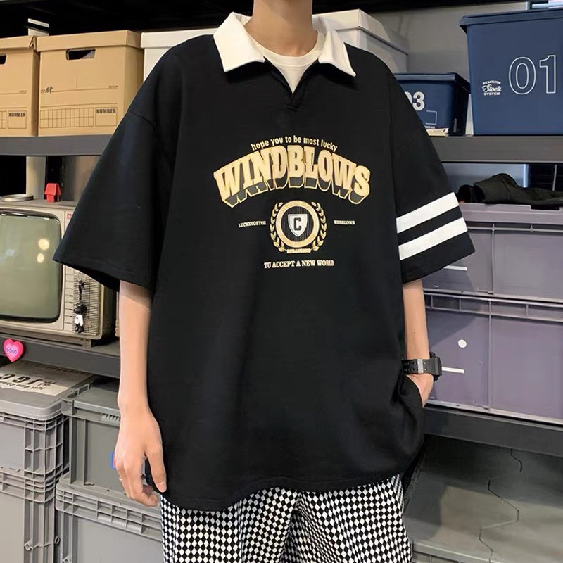 Áo Thun Nam Nữ Polo Chữ WInd Cổ Bẻ Dày Mịn Thoáng Mát Thiết Kế Thời Trang Kiểu Dáng Năng Động Trẻ Trung