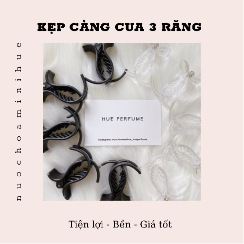 𝐊𝐞̣𝐩 𝐭𝐨́𝐜 𝐜𝐚̀𝐧𝐠 𝐜𝐮𝐚 set 12 cái kẹp 3 răng trong suốt và kẹp đen dẻo chống gãy