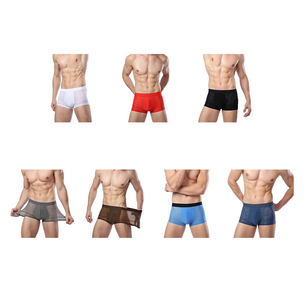 Quần lót boxer 7 màu sợi tre cho nam giới