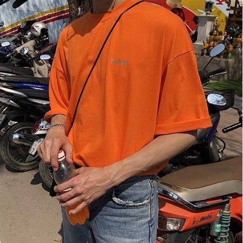 Áo Thun STAFF Cam PHẢN QUANG Unisex (Chụp FLASH mới phản quang) 1hitshop | BigBuy360 - bigbuy360.vn