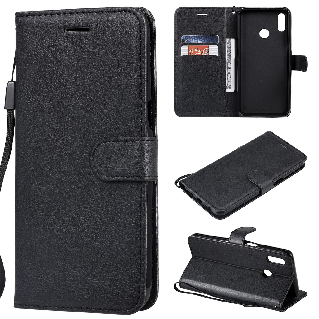 Bao da điện thoại màu trơn cho OPPO REALME 3 5 PRO C2 A1K