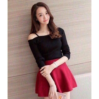 Áo len gân 1 dây (nhiều màu)