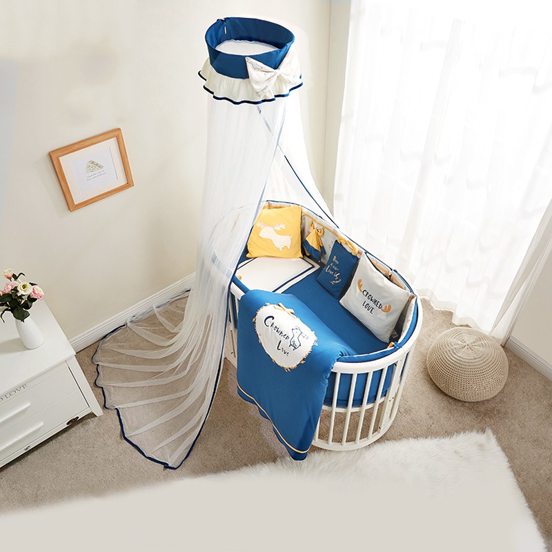 Quây Cũi Cotton Cho Bé Sử Dụng Cho Nhiều Loại Cũi Có Màn hoặc Không Màn