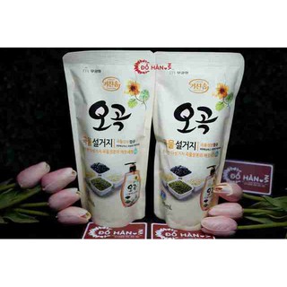 BỘ 2 TÚI NƯỚC RỬA CHÉN TINH CHẤT NGŨ CỐC HÀN QUỐC