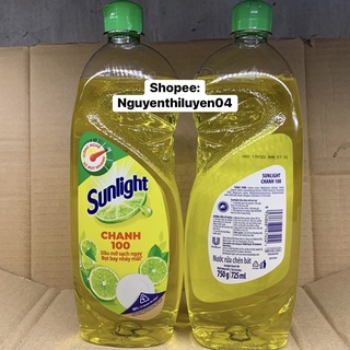 Nước rửa chén bát Sunlight Chai 750g ( sẵn đủ mầu )