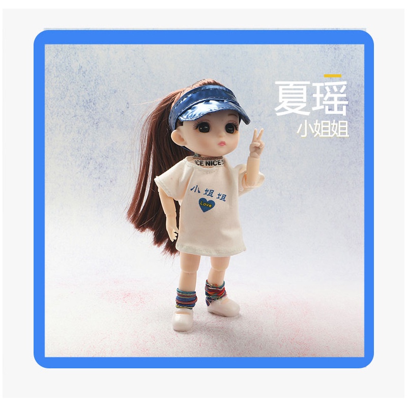 Búp Bê Công Chúa Đồ Chơi Bjd 16cm 13 Khớp Cử Động Thời Trang
