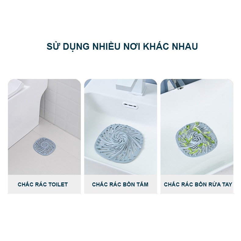 Tấm chắn rác sàn nhà tắm, nhà vệ sinh chống nghẹt lối thoát nước