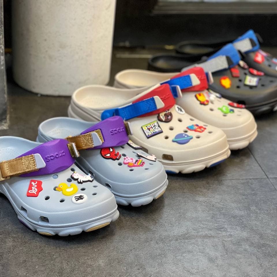 Dép Crocs All Terrain Clog Chính Hãng, thiết kệ nhựa phối quai vải, đúc nguyên đôi nhẹ bền , đế chống trơn trượt