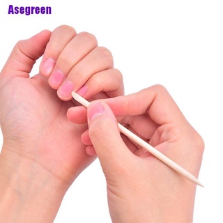 Que gỗ làm móng, chấm viền móng, đẩy da (2 que)