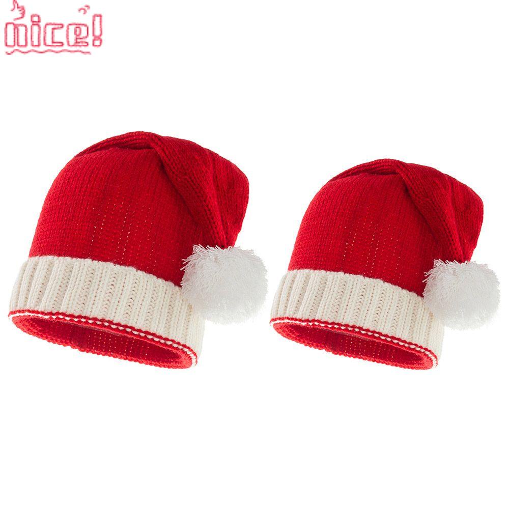 Nón Len Trùm Đầu Giữ Ấm Phong Cách Giáng Sinh Dành Cho Mẹ Và Bé