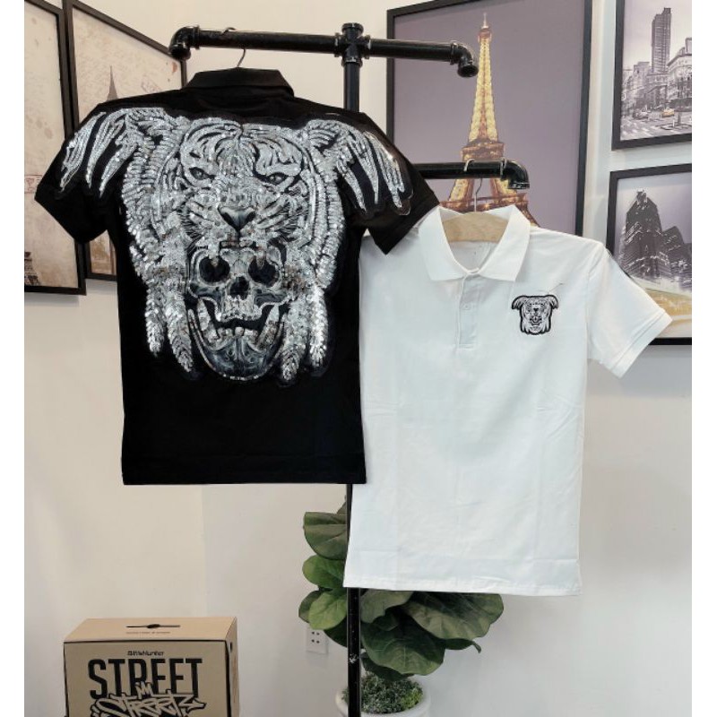 [ HOT NHẤT ] Áo thun polo na nữ combo sư tử, đại bàng, đầu lâu full đính đá kim sa cực chất | BigBuy360 - bigbuy360.vn