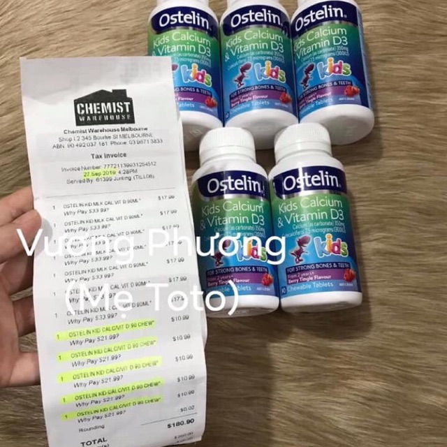 Canxi khủng long cho bé Úc 90v