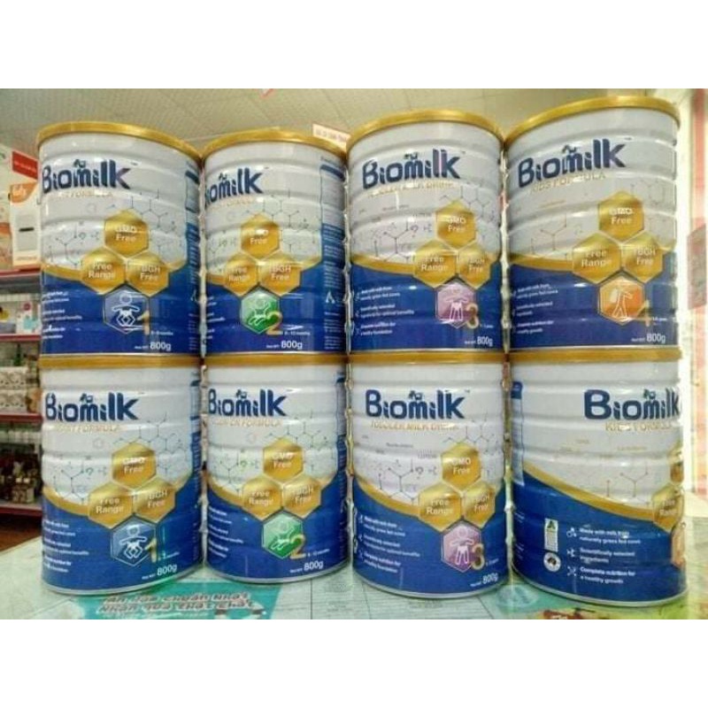 SỮA BIOMILK 3-6 TUỔI/900G /DATA TH8/2022