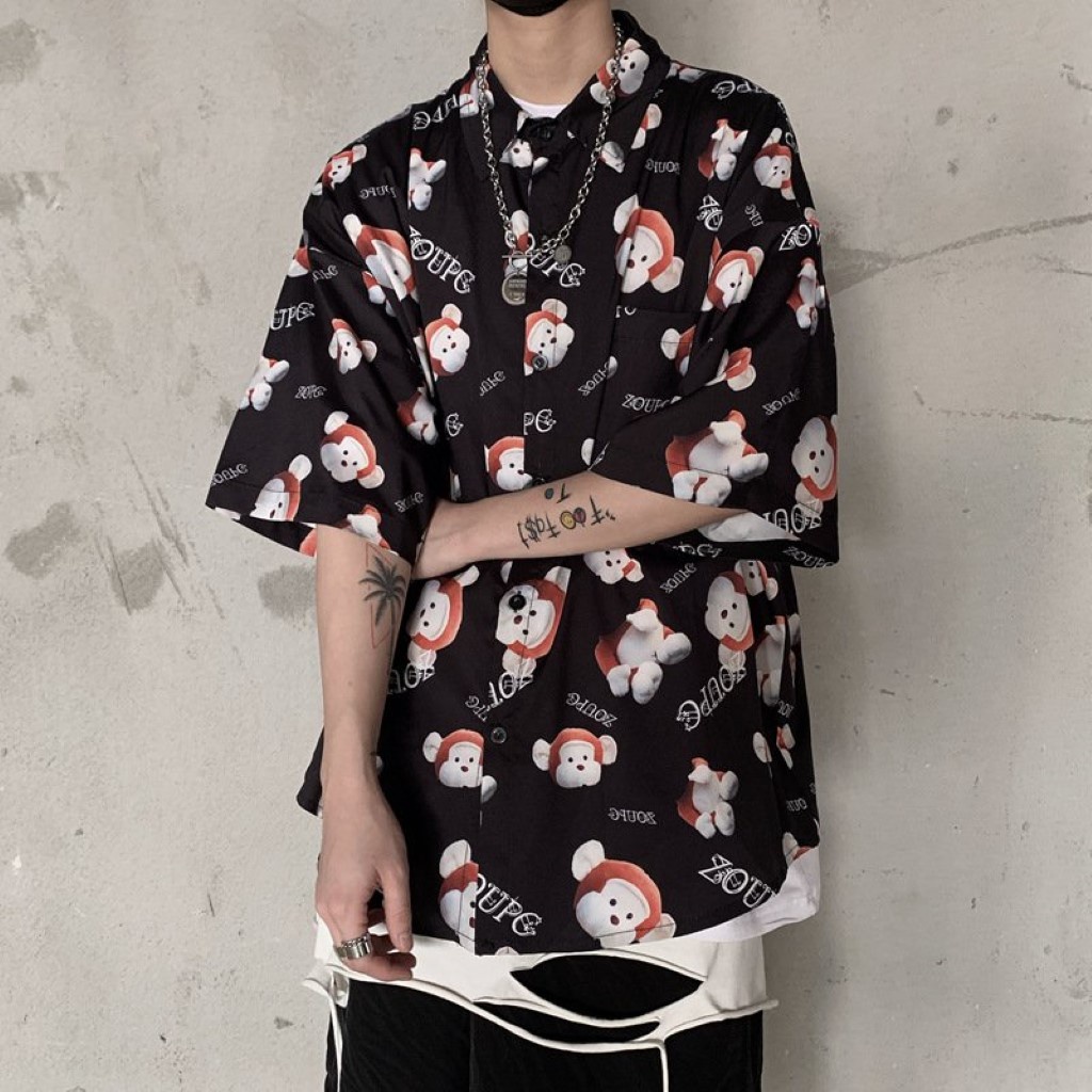 Áo sơ mi nam tay ngắn unisex nam nữ , sơ mi nam nữ vải voan lụa mịn mát free size 40kg - 70kg