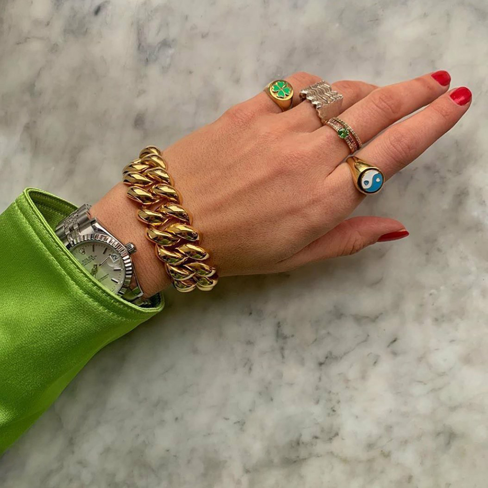 Nhẫn mạ vàng nhiều họa tiết tùy chọn đáng yêu size 6-8