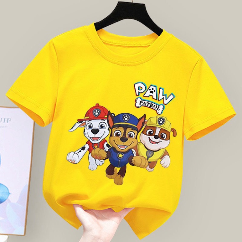 Áo thun cho bé hình 3 con chó PAW .áo cho bé từ 6kg-30kg.AL38.