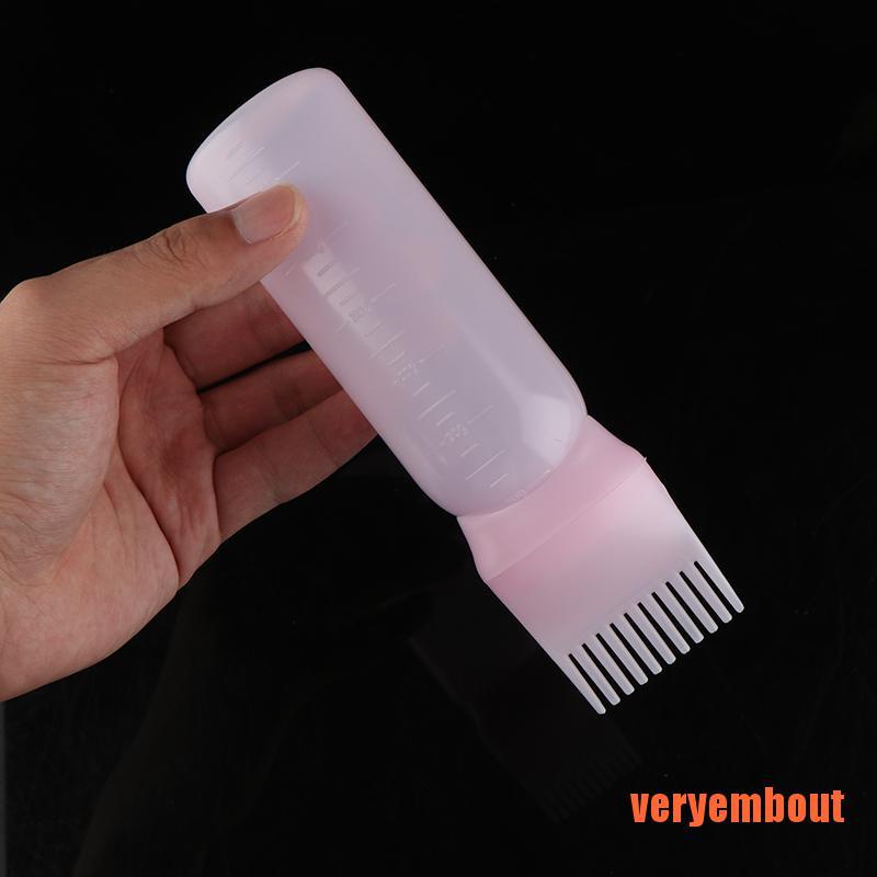 [Hàng mới về] Bình đựng thuốc nhuộm tóc 120ml với cọ tiện dụng cho salon