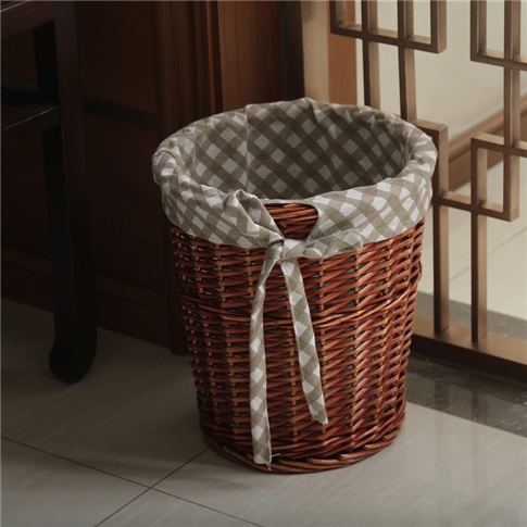 Giỏ Mây Tròn Đựng Quần Áo Bẩn Có Nắp Đậy Có Thể Tháo Rời