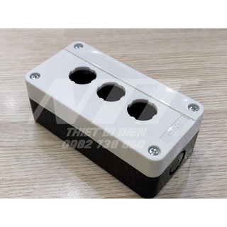 Hộp nút nhấn 3 lỗ phi 22 NP2-B03 Chint