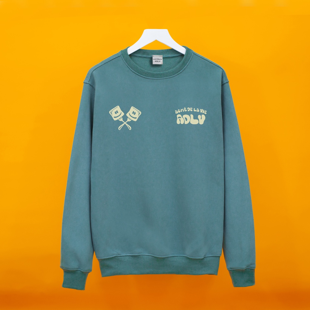 Áo nỉ bông Sweater ADLV KẸO DẺO Hogoto shop , Áo sweater nam nữ nỉ bông cotton