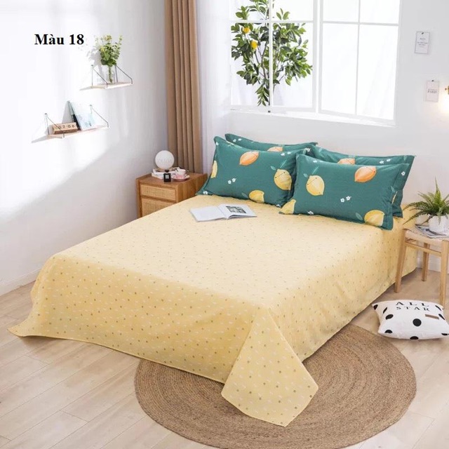 Vỏ gối cotton cao cấp hàng nhập 48*74cm (2 cái)