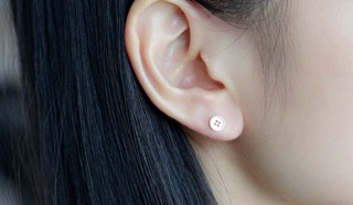 Bông tai bạc dễ thương