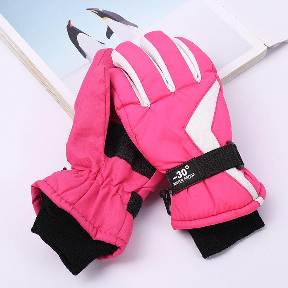 Găng Tay Trượt Tuyết Dày Dặn Ấm Áp Kiểu Hoạt Hình Dễ Thương Cho Bé