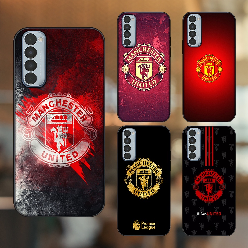 Ốp lưng Oppo Reno 4 Pro viền đen in hình MU Manchester United