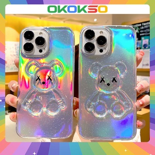 Suitable for OPPO Reno7pro mobile phone case reno6/7z/RENO5Z/4Z new cartoon three-dimensional bear all-inclusive anti-fall mobile phone case soft shell couple models R17/A3S/A31/F11/a9 2020/a5 2020
