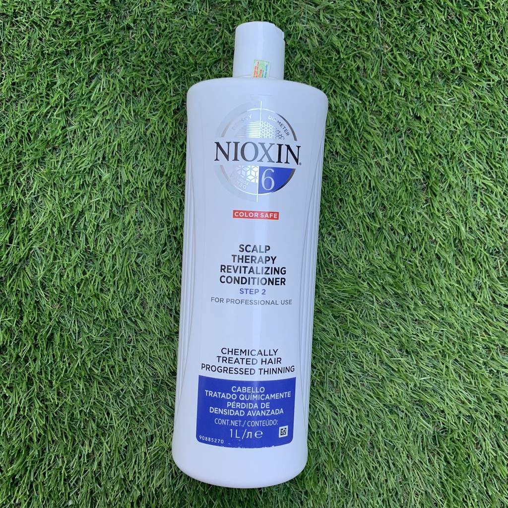 [Nioxin chính hãng ] Combo Dầu gội xả chống rụng tóc Nioxin System 6 1000mlx2 ( New 2019)