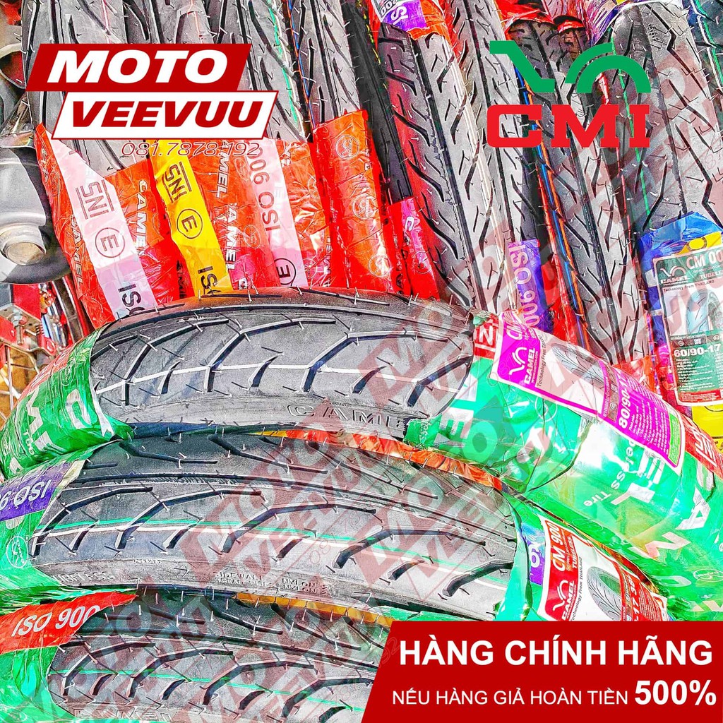 Vỏ lốp xe máy Camel CRV Cheetah 900 Gai Dunlop 60/90-17 70/90-17 80/90-17 TL (Lốp không ruột)