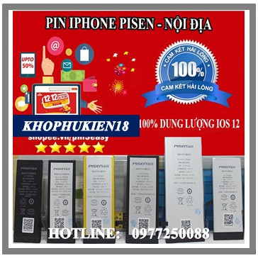 Pin iPhone 6 Chất lượng cao [Chính hãng Pisen] BH12T