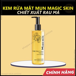 Sữa rửa mặt rau má ngừa mụn magicskin