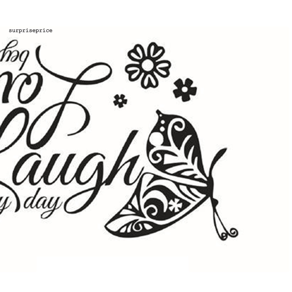 Miếng dán tường trang trí phòng khách hình chữ Live Love chống biến dạng