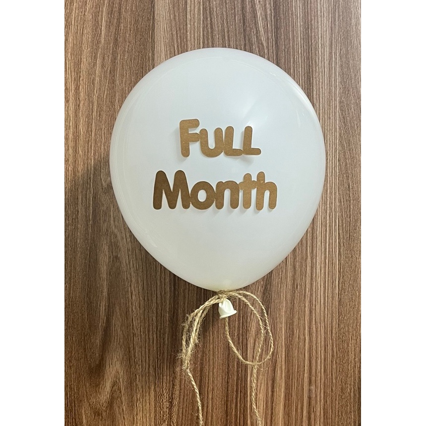 Sét 2 bóng Full Month + Tên bé  _by LemonDecor