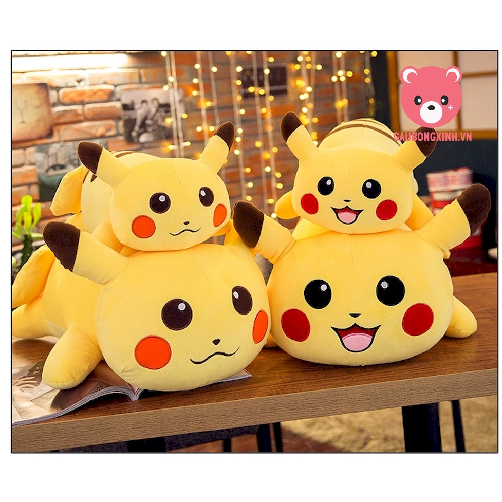 Gấu Bông Pikachu siêu CUTE, Thú nhồi bông nhân vật trong phim pokemon, Quà tặng đồ chơi cho bé
