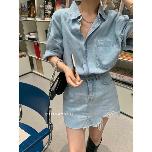 Sơmi & chân váy jeans