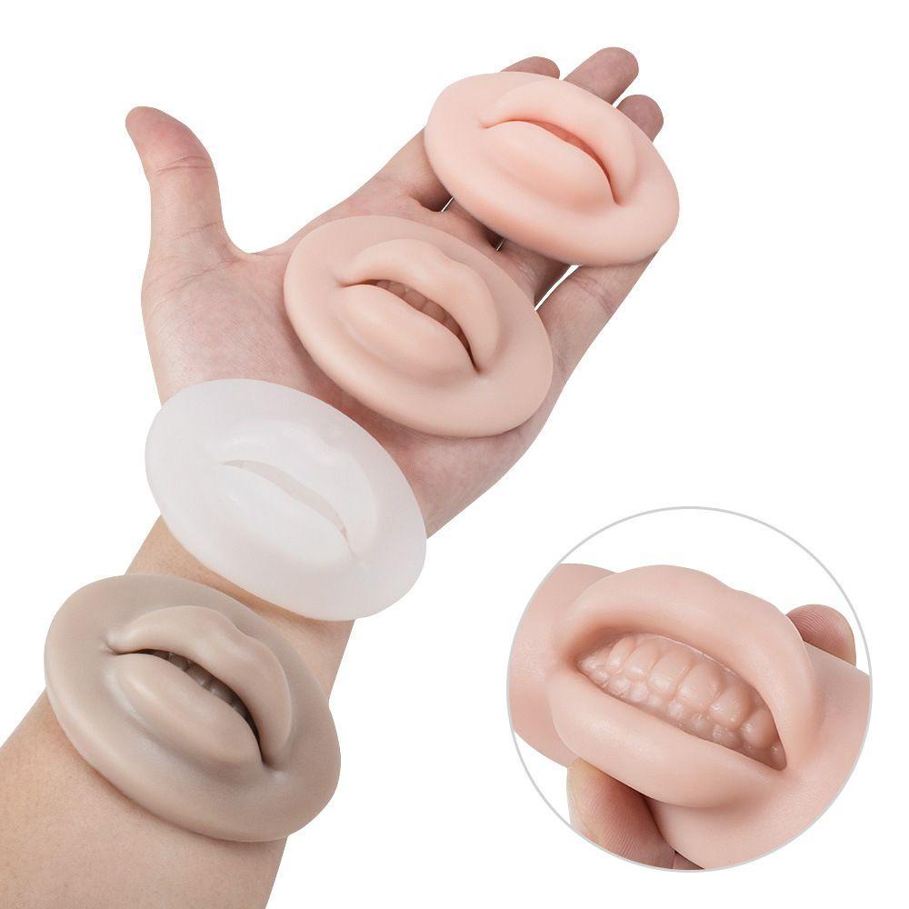 Da Giả Silicone 5D 4 Màu Dùng Thực Hành Xăm Môi