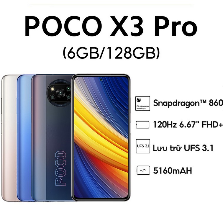 Điện Thoại POCO X3 Pro 6GB/128GB - Hàng chính hãng | WebRaoVat - webraovat.net.vn