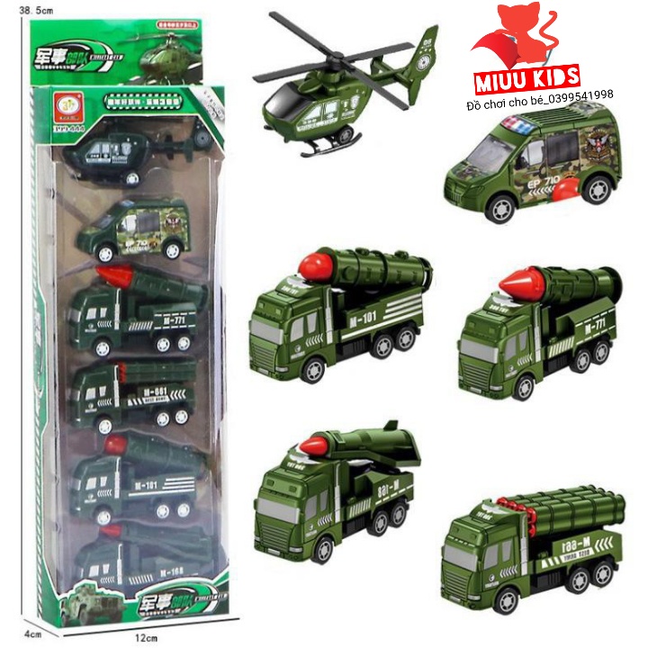 Combo 5 Ô Tô 1 Máy Bay Môi Trường  Chạy Đà Bằng Nhựa Cao Cấp Cho Bé