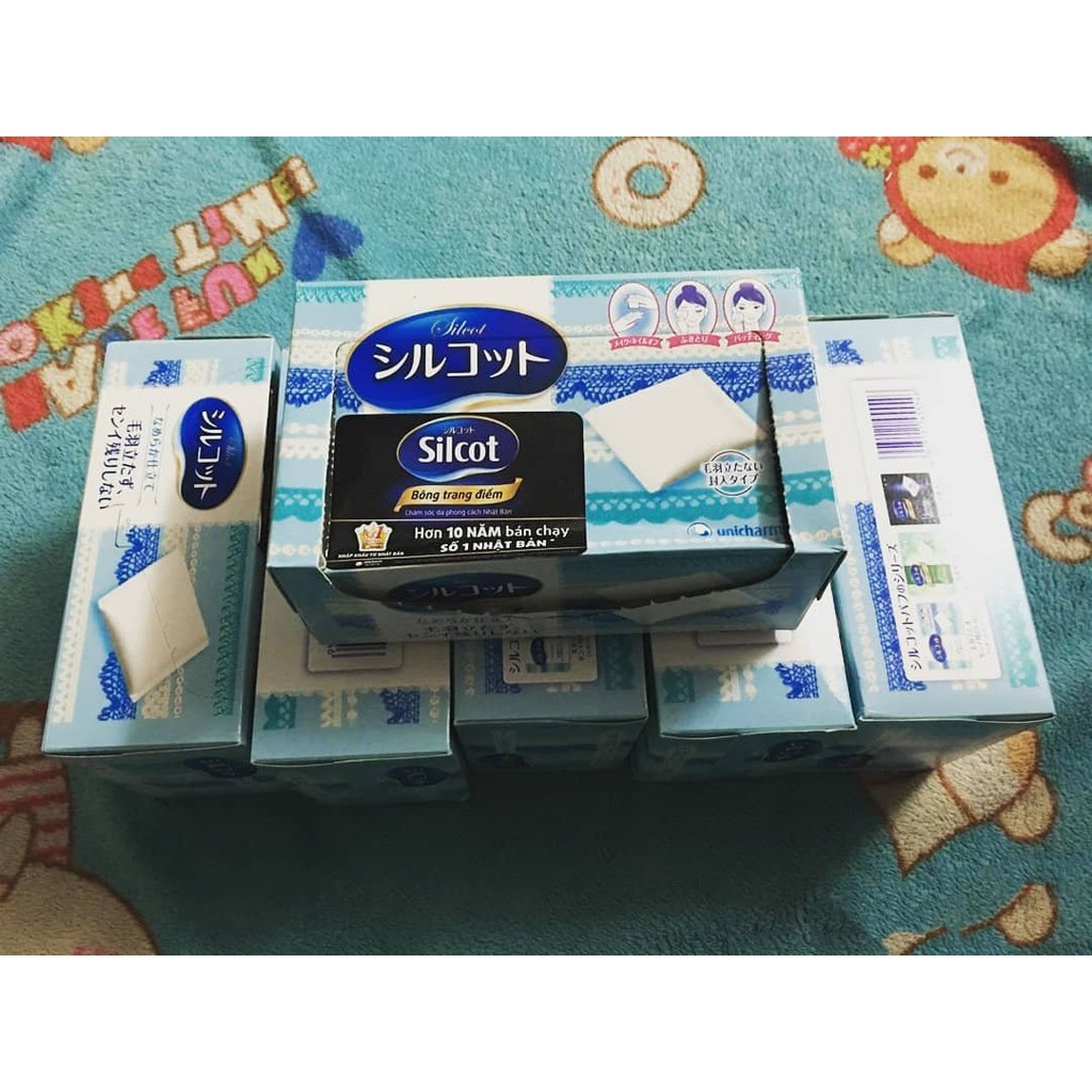 Combo 3 hộp Bông Trang Điểm Silcot Các Loại 40-66-82 Miếng