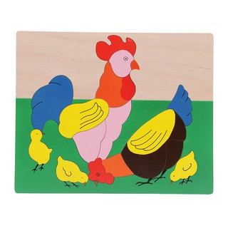 Đồ chơi giáo dục Việt For Kids - Tranh ghép đàn gà (28x34cm) - VT3P-0089