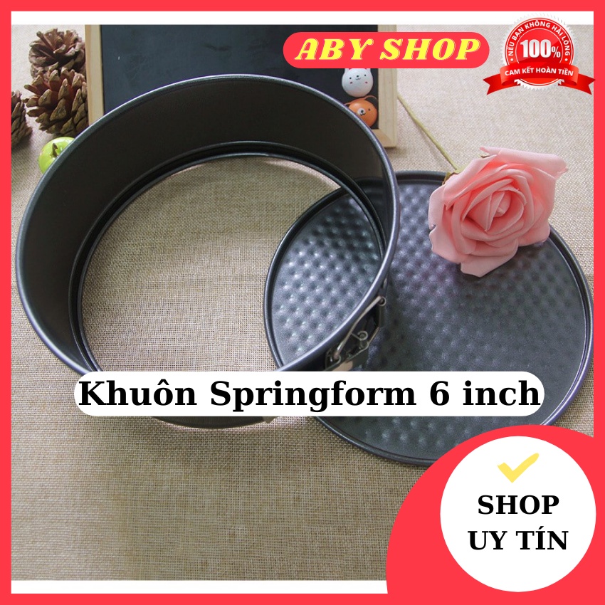 Khuôn Springform 7 inch ⚡ HÀNG CAO CẤP ⚡ khuôn làm bánh giúp bạn sáng tạo ra những món bánh với hình dáng bắt mắt