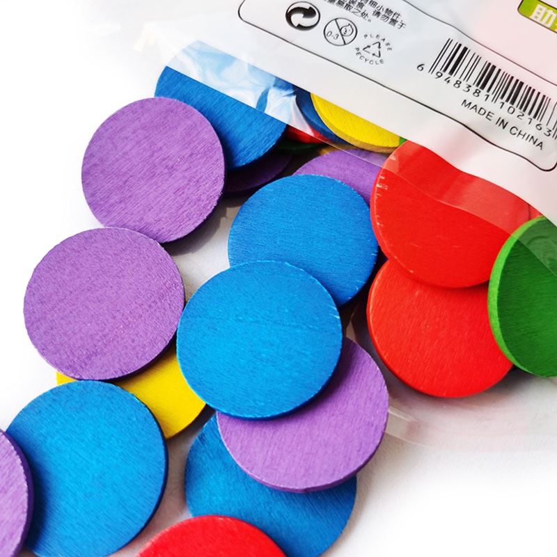 Bộ 50 chip đếm số học toán cho bé