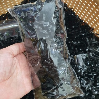 Chun Buộc Tóc Màu Đen Gói 100g , Nịt Buộc Tóc Bản Dày Chắc Chắn Một Bịch Màu Đen [Hàng Loại 1]