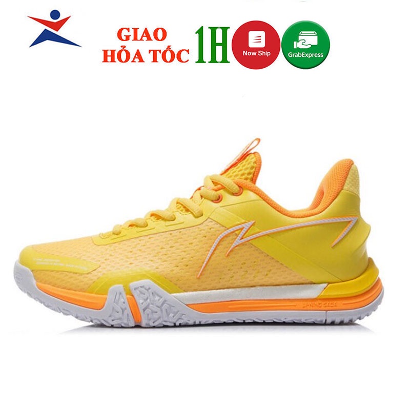 Giày cầu lông Lining SE AYZR008-2 chính hãng mẫu mới dành cho nữ siêu hot màu vàng