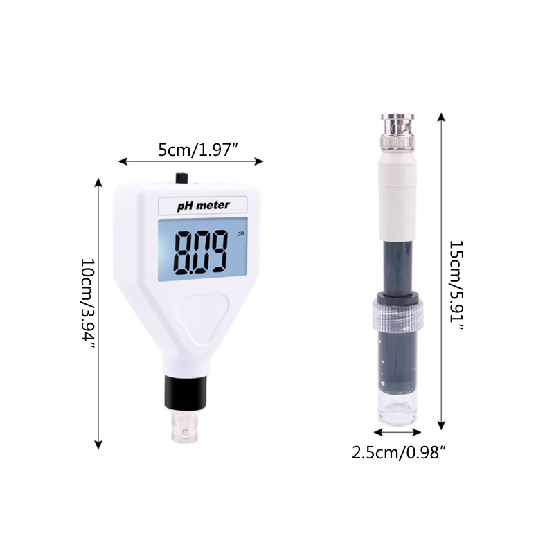 Pcf * Bút Đo Độ PH Axit / Thức Ăn / Đất / Trái Cây / Thịt / Thí Nghiệm