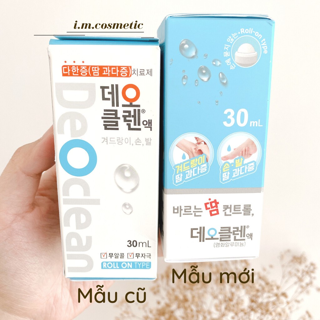 Lăn nách khử mùi hoàn hảo Deoclean- Deodorant Roll on 30ml (Mẫu mới) | BigBuy360 - bigbuy360.vn