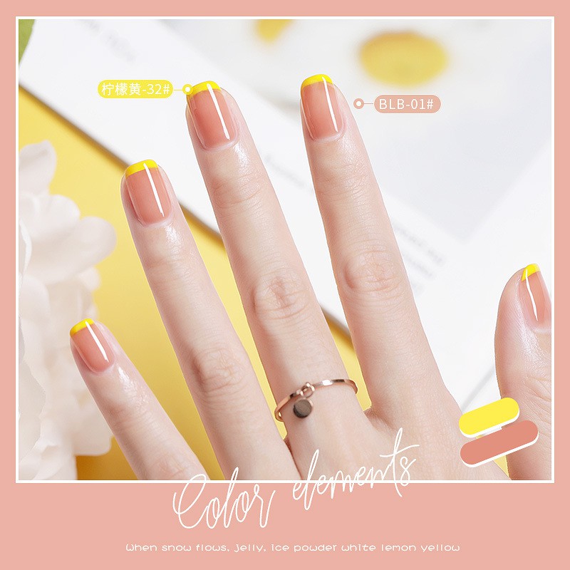 Sơn thạch nâu tây, thạch nude đang rất chuộng (mã BLB) _AS chính hãng Sét 6 màu, chai 15ml
